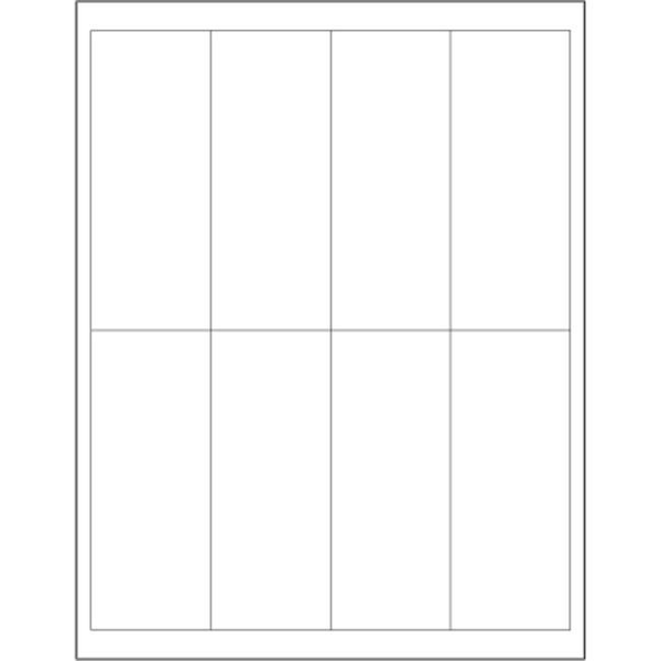 Box Partners Tape Logic LL163 2 x 5 in. White Rectangle Laser Labels - Pack of 800 LL163 - main